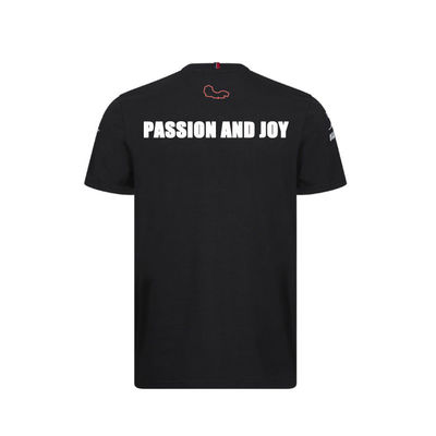 Polyester Round Neck Casual Short Sleeve Oversized Racing T Shirts For Men Custom Logo