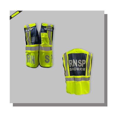 Ready-made Apparel Direct Injection Heat-Transfer Printing Engineer Warning Vest