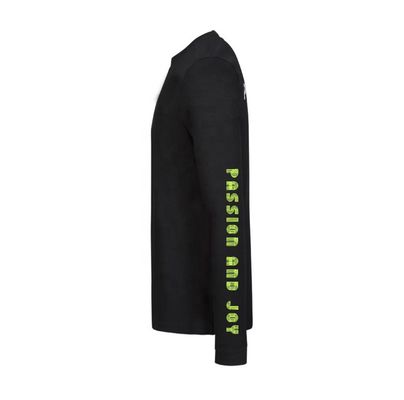 Custom Logo Cotton/Polyester Blended Men's Full Sleeve Sports T-Shirt with QUICK DRY