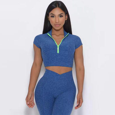 Private Label Workout Wear Shorts Suit for Women Seamless Scrunch Bum Two Piece Pants Set