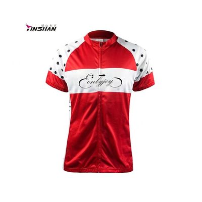 Sustainable Red Dry Fit Short Sports Polyester Sublimated Printing Custom T Shirt