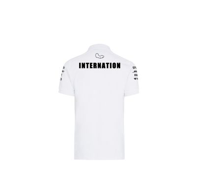 Custom Logo Printed Plus Size Men's Pullover Racing Sport Polo Shirts at Affordable Prices