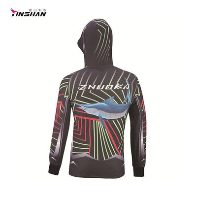 QUICK DRY Sport Fishing Clothes OEM Custom Hight Ice Silk Sunblock Hooded Print Coat