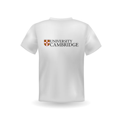 Breathable Fabric University and Promotion T-Shirt with Custom Logo and Short Sleeve