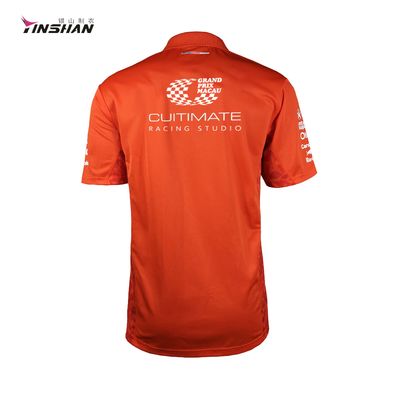 Cotton/Polyester Fabric Custom Logo Polo Shirt Essential for Motorcycle Teamwear Needs