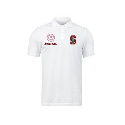 Short Sleeve Casual Style University Logo Polo for Breathable and Quick Dry
