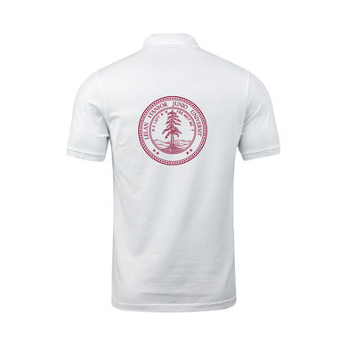 Short Sleeve Casual Style University Logo Polo for Breathable and Quick Dry