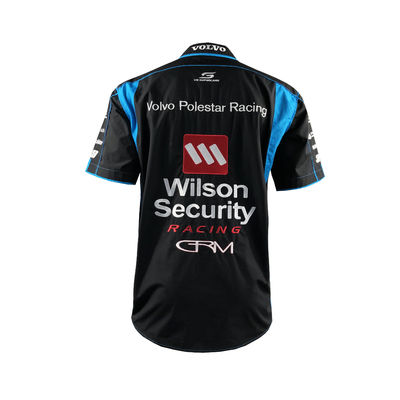Custom Short Sleeve F1 Car Racing Shirt 100% Polyester Breathable Motocross Shirts