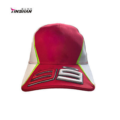 Sporty Style 6-Panel Hat Baseball Cap Full Embroidery F1 Racing Motor Hat for Adults