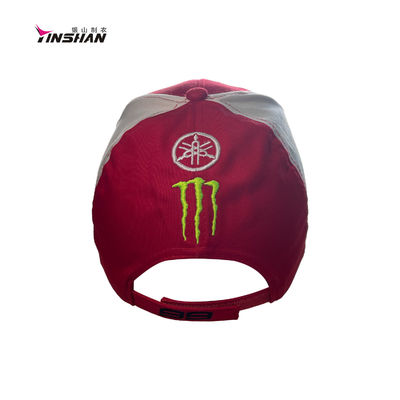 Sporty Style 6-Panel Hat Baseball Cap Full Embroidery F1 Racing Motor Hat for Adults