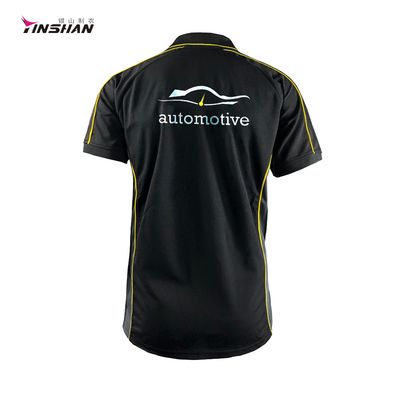 Stylish 100% Polyester Sublimation Polo for Men's F1 Car Racing and Bicycle Racing Wear
