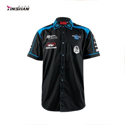 Customized Printing Methods QUICK DRY Racing Motorcycles Short Sleeve Shirt for Sports