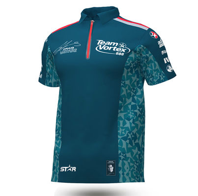 Customized Printing Methods Soft Cotton Poly Motorcycling Racing Car Men's Polo Shirt