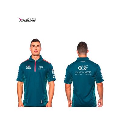 All Over Print Racing Teamwear Polo Shirt for Men OEM Designs  S/M/L/XL