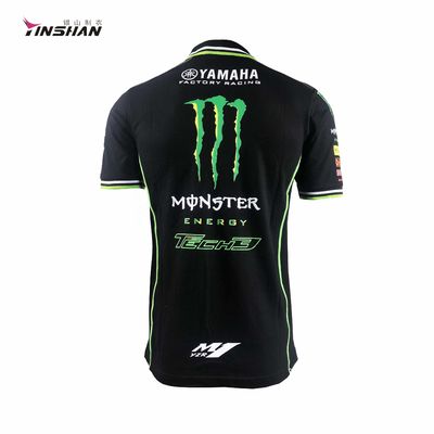Customized Logo Printing Sublimation Racing Teamwear Motorcycle Polo Shirts for S-XL
