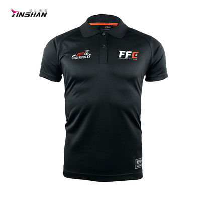 Unisex Customized Polo Shirt with Wicking and Breathable Function and Moto Logo Design