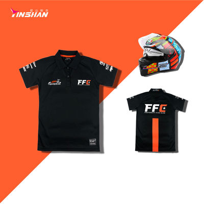 Motorcycle Racing Sportswear Shirts OEM Custom Embroidery Logo Polyester Breathable