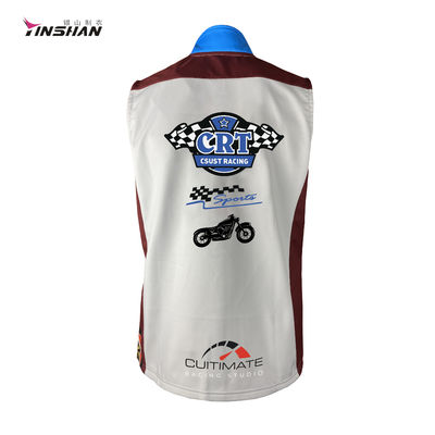 Running and Cycling Cotton Poly Custom Lightweight Motorcycle Racing Sleeveless Shirts