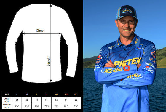 Custom Sublimation Printing Polyester Quick Dry Long Sleeve Fishing Jerseys for Adults
