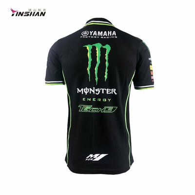 Teamwear F1 Clothes Breathable Cycling Polo Shirts for Custom 100% Cotton Sportswear