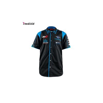 Breathable Black Graphic Race Car Vintage Sports Uniform Plain Golf Men's Polo Shirts
