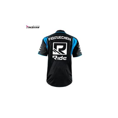 Breathable Black Graphic Race Car Vintage Sports Uniform Plain Golf Men's Polo Shirts