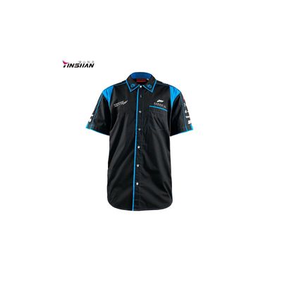 Breathable Black Graphic Race Car Vintage Sports Uniform Plain Golf Men's Polo Shirts