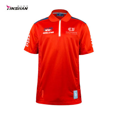 Custom Logo 100% Polyester Sublimation F1 Car Racing and Motorcycle Racing Polo Shirt