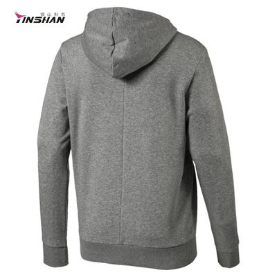Custom Logo Grey Wicking Breathable Sports Formula One Racing Zip Hoodie for Men