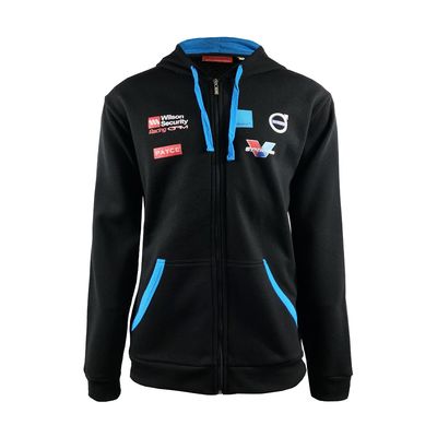 Hooded Collar Customized Logo 100% Polyester OEM Racing Pit Crew Zipper Long Sleeve Gym Hoodie Sport Wear