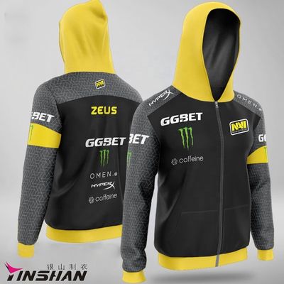 Custom Logo Printing and Embroider 100% Cotton Men's Workout Hoodies with Zipper-up Style