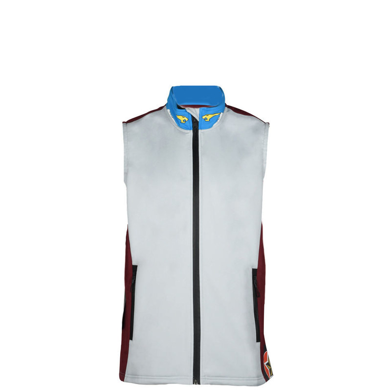Customized Logo Printing Polyester Wicking Softshell Running Vest for Motor Team Men