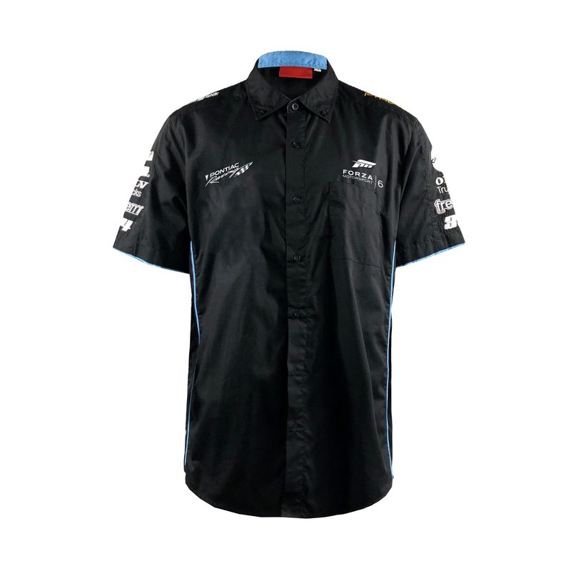 Custom Logo Print Black Motorcycle Top for S-XL Casual and Breathable Team Clothing