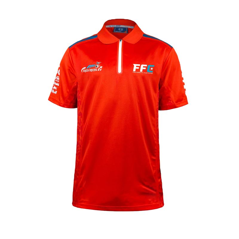 Custom Logo 100% Polyester Sublimation F1 Car Racing and Motorcycle Racing Polo Shirt