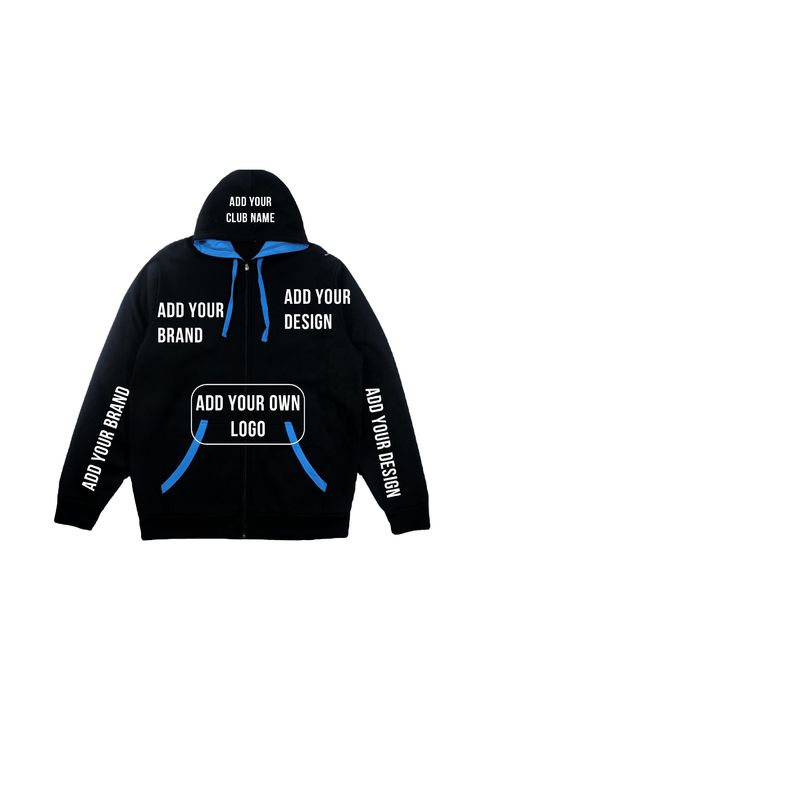 Hooded Collar Customized Logo 100% Polyester OEM Racing Pit Crew Zipper Long Sleeve Gym Hoodie Sport Wear