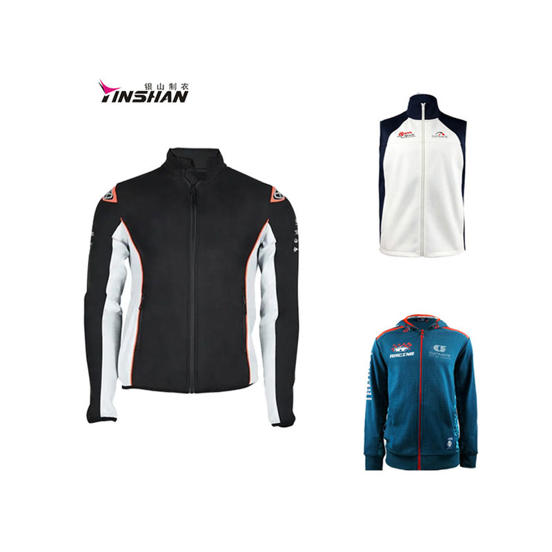 Zipper Closure Motorbike Jacket for Biker Vest Jackets Motorcycle Auto Racing Wear